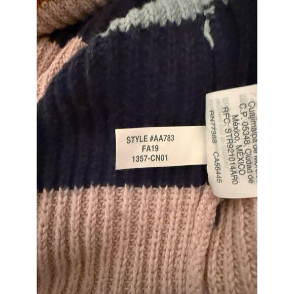 Madewell Oversized Rainbow Stripe Pullover Sweater | Cotton Knit Crewneck XS - Picture 12 of 12